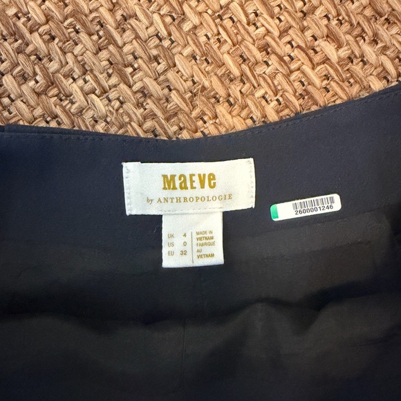 Anthropologie Maeve Black Tailored Skort in Black - Picture 4 of 6